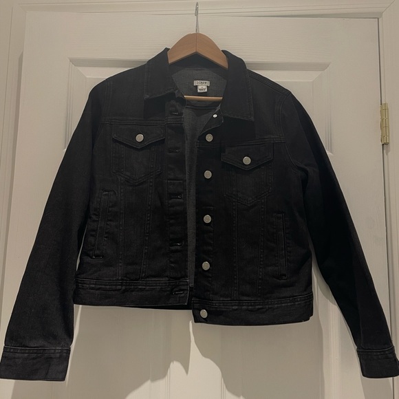 J. Crew black denim jacket